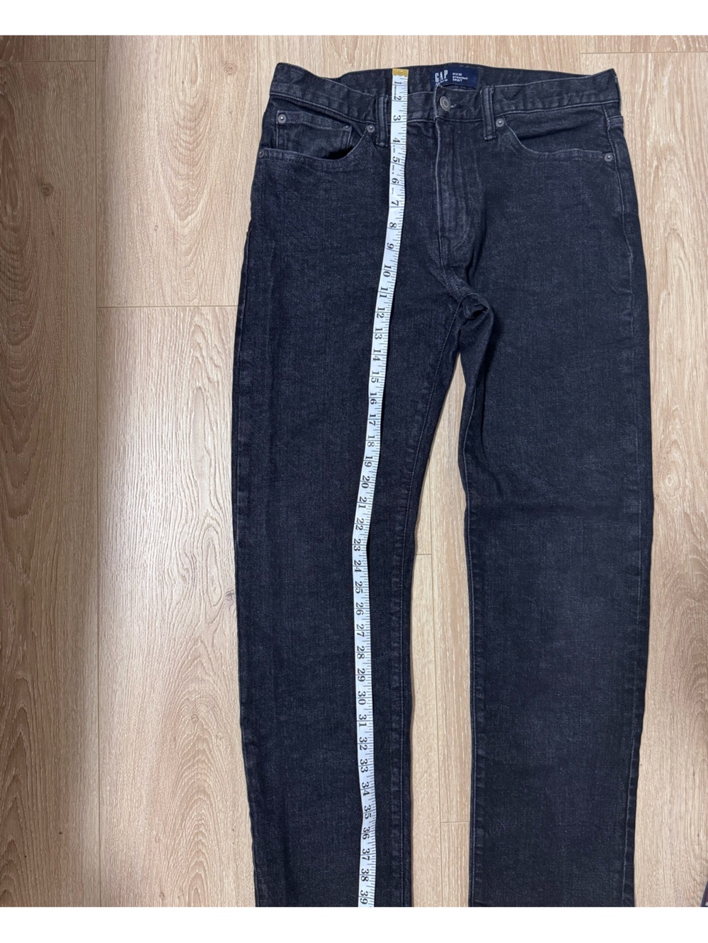 Gap Mens Jeans 31x32 Straight Fit Black Rinse GapFlex Denim FA23 Stretch